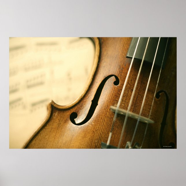 Póster Violin detallado (Frente)