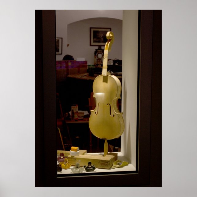 Póster Violin En La Ventana De Compras (Frente)