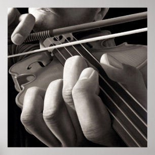 Póster Violin inquietante