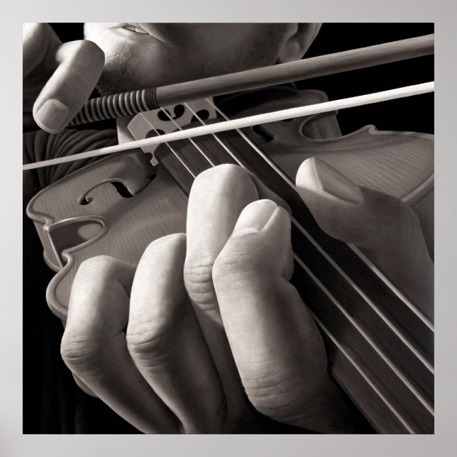 Póster Violin inquietante (Frente)