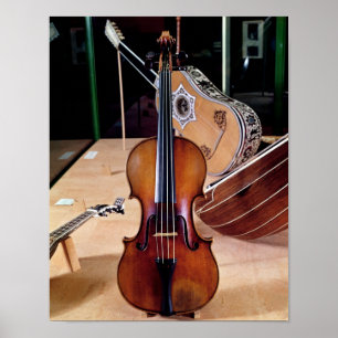 Póster Violín, por Stradivari, Crémona, 1699 (foto;