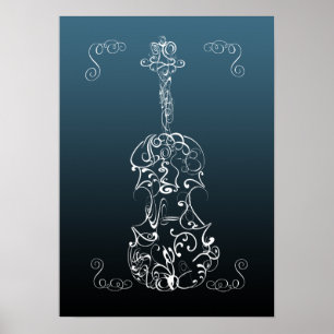Póster Violin Srawl