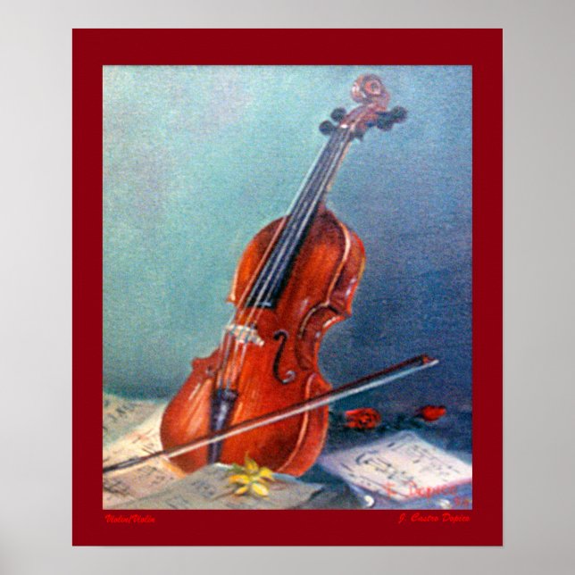 Póster Violín/Violin (Frente)
