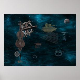 Póster Violines que vuelan identificados