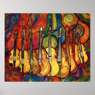 Póster Violins