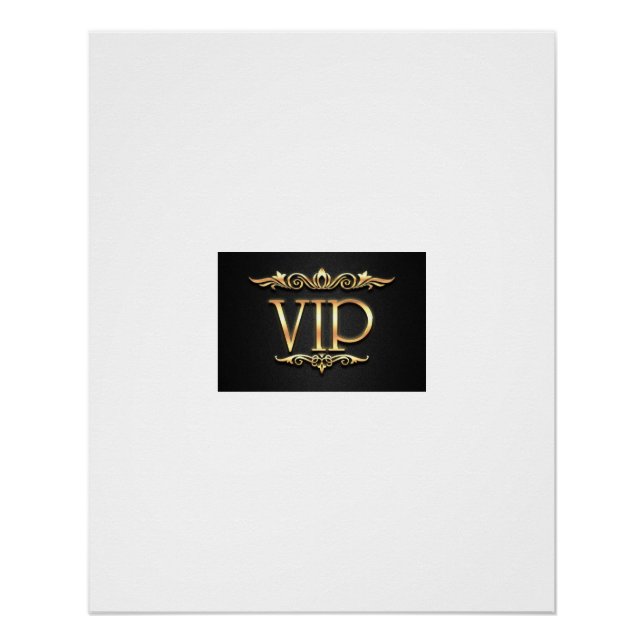 Poster Vip semibrillante en venta. (Anverso)
