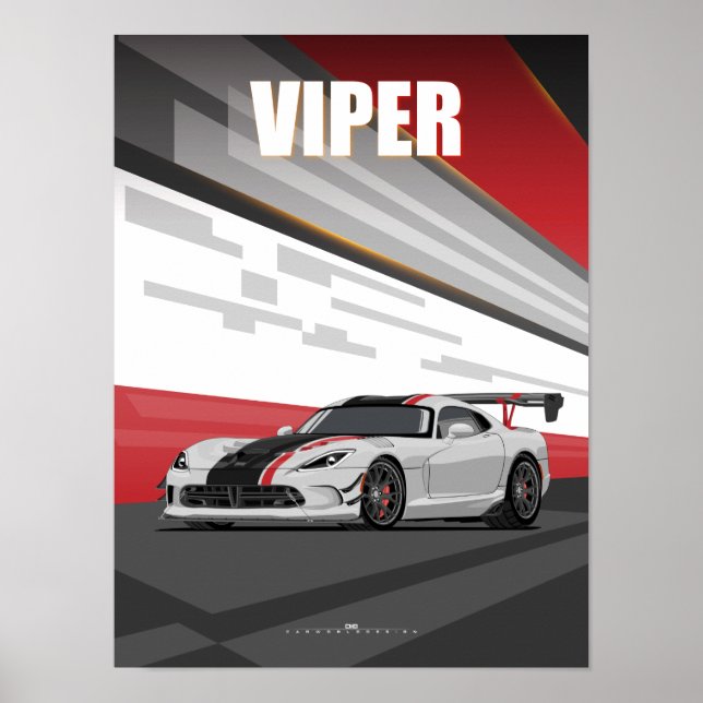 Póster Viper Muscle car (Frente)