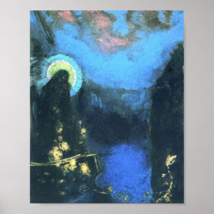 Póster Virgen Con Corona De Odilon Redon 1898