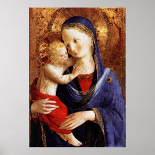PÓSTER VIRGEN CON EL NIÑO