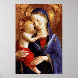 PÓSTER VIRGEN CON NIÑO