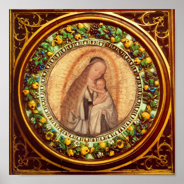 PÓSTER VIRGEN CON NIÑO (Frente)
