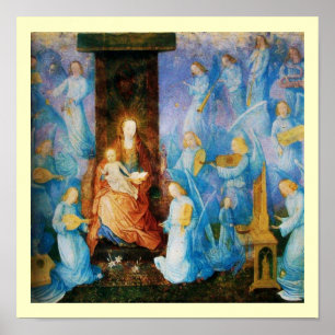 PÓSTER VIRGEN CON NIÑO - CONCIERTO DE ÁNGELES