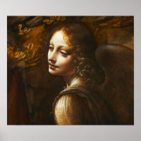 Virgen Da Vinci del Poster Angel de las Rocas