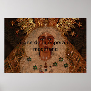 Póster virgen de la Esperanza macarena