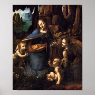 Póster Virgen de las Rocas