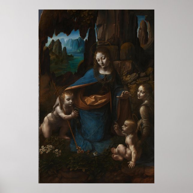 Póster virgen de las rocas (extra grande 40x60) (Frente)