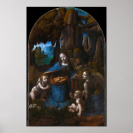 Póster Virgen de las Rocas - Galería Nacional - Poster