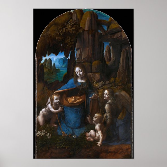 Póster Virgen de las Rocas - Galería Nacional - Poster (Frente)