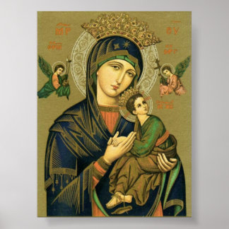 Póster Virgen de Perpetuo Socorro