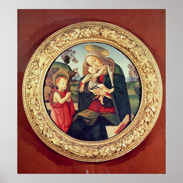 Póster Virgen e hijo con Juan Bautista (Frente)