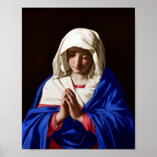 Póster Virgen en la oración, Sassoferrato
