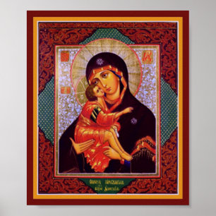 Póster Virgen Madre de Vladimir