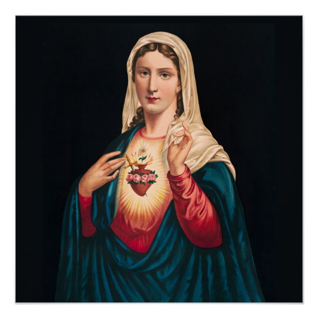 Póster Virgen María (Anverso)