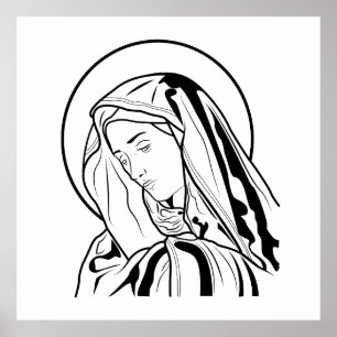 Póster Virgen María