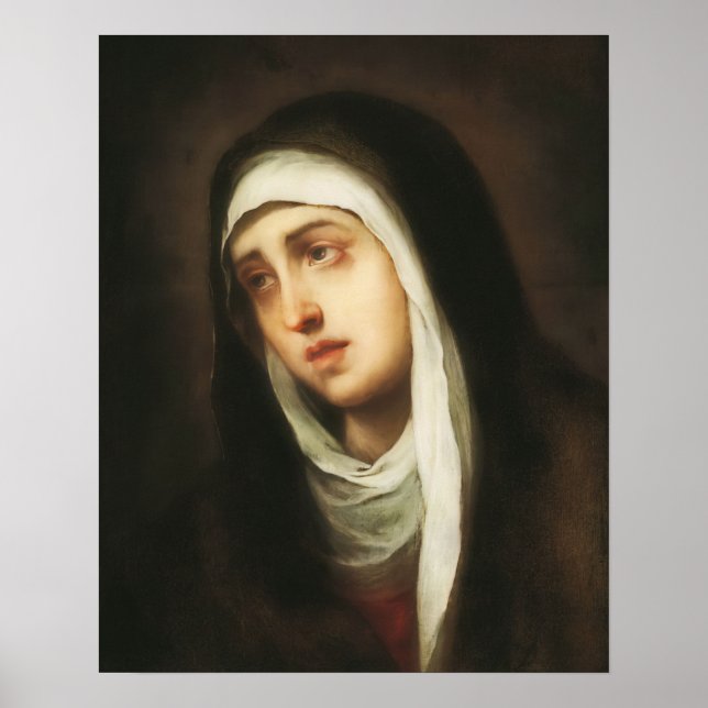 Póster Virgen María Dolorosa (Frente)
