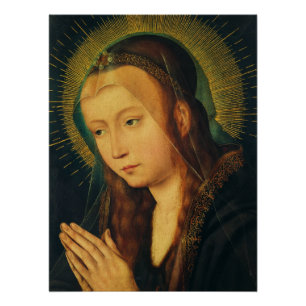 Póster Virgen María en oración
