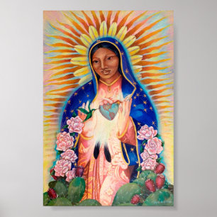 Póster Virgen María - Impresora Poster De Nuestra Señora 