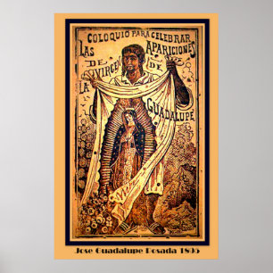 Póster Virgen María Nuestra Señora José Guadalupe Posada
