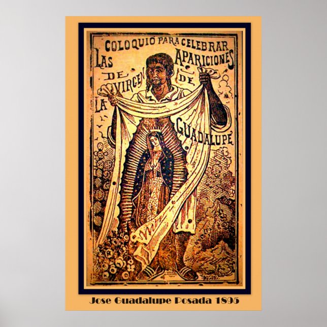 Póster Virgen María Nuestra Señora José Guadalupe Posada  (Frente)