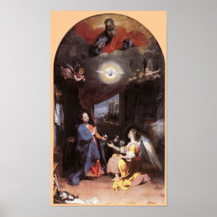 PÓSTER VIRGEN Y ANGEL DE ANUNCIACIÓN