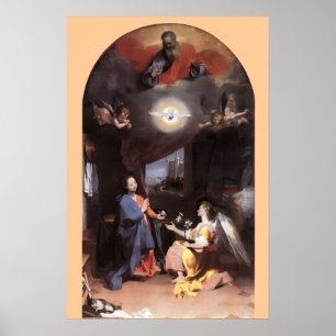 PÓSTER VIRGEN Y ÁNGEL DE LA ANUNCIACIÓN