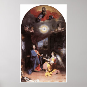 PÓSTER VIRGEN Y ÁNGEL DEL ANUNCIO