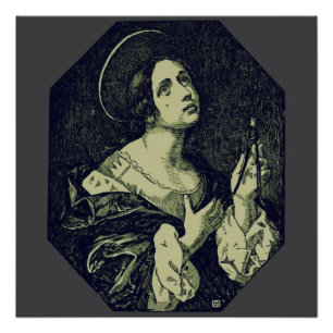 Póster Virgen y mártir de Santa Apolonia