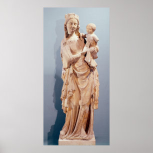 Póster Virgen y niño