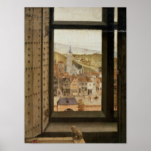 Póster Virgen y niño antes de un Firescreen, c.1440 2