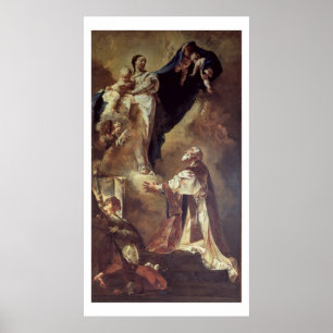 Póster Virgen y Niño apareciéndose a San Felipe Neri, 172