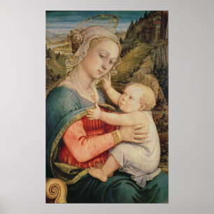 Póster Virgen y niño, c.1465