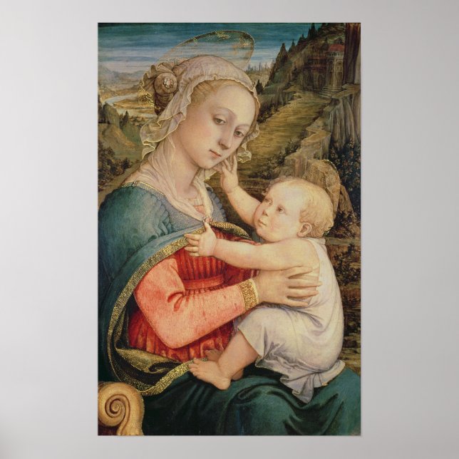Póster Virgen y niño, c.1465 (Frente)