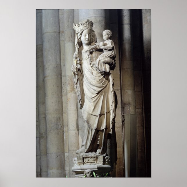 Póster Virgen y niño, conocida como Notre-Dame de París (Frente)
