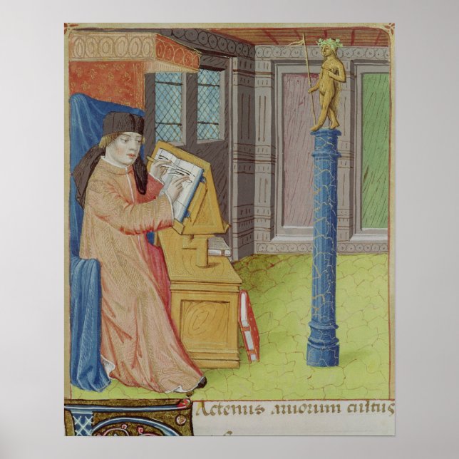 Póster Virgilio escribiendo antes de Artemis (Frente)