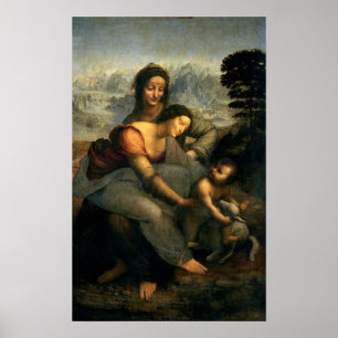 Póster Virgin and Child with St. Anne, c.1510