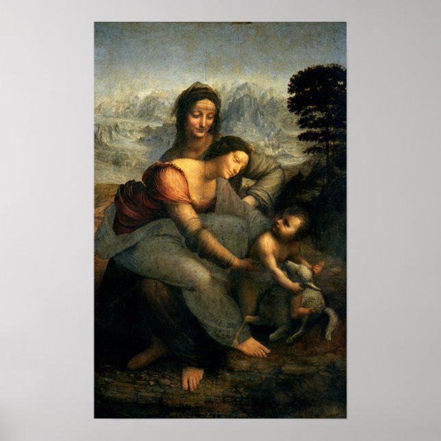Póster Virgin and Child with St. Anne, c.1510 (Frente)