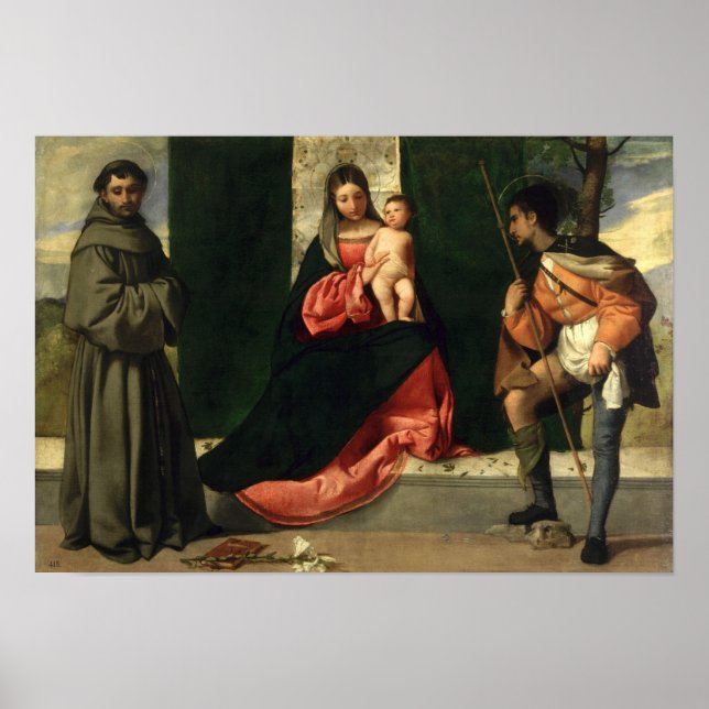 Póster Virgin and Child with St. Anthony of Padua (Frente)