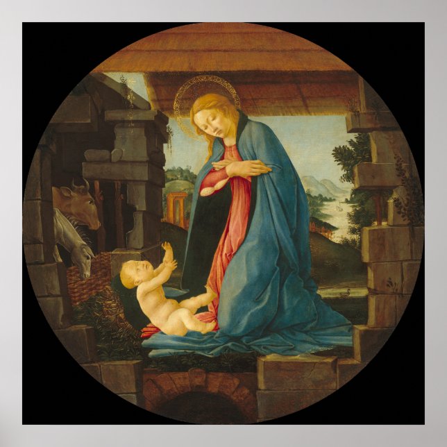 Póster Virgin & Child - Sandro Botticelli Bella Artes Pos (Frente)