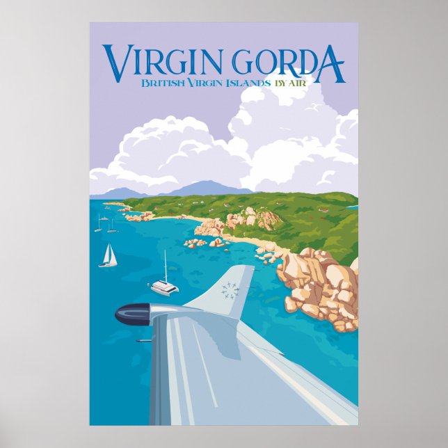 Póster Virgin Gorda Poster (púrpura) (Frente)