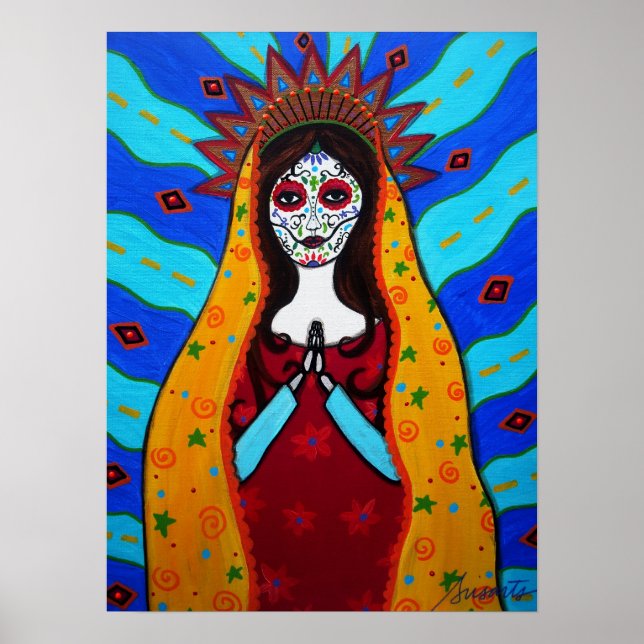 PÓSTER VIRGIN GUADALUPE DIA DE LOS MUERTOS (Frente)